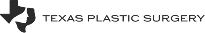 Texas Plastic Surgery logo featuring state of Texas silhouette with medical cross symbol